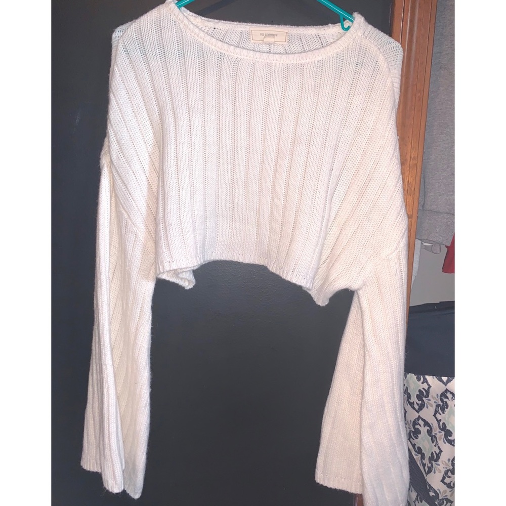 long bell sleeved crop top